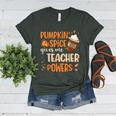 Pumpkin Spice Gives Me Teacher Powers Fall Thanksgiving Men Women Women's Heather T-Shirt Heather Forest Pumpkin Spice Gives Me Teacher Powers Fall Thanksgiving Men Women Women's Heather T-Shirt Heather Forest
