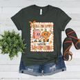 Pumpkin Teacher Preppy Fall In Love With Learning Autumn Women's Heather T-Shirt Heather Forest