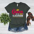 Queen Of The Classroom Teacher Women's Heather T-Shirt Heather Forest