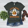 Read More Books Halloween Retro Pumpkin Reading Fall Teacher Women's Heather T-Shirt Heather Forest Read More Books Halloween Retro Pumpkin Reading Fall Teacher Women's Heather T-Shirt Heather Forest