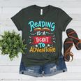 Reading Adventure Library Student Teacher Book Women's Heather T-Shirt Heather Forest Reading Adventure Library Student Teacher Book Women's Heather T-Shirt Heather Forest