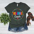Reading Coach Teacher Interventionist Specialist Literacy Women's Heather T-Shirt Heather Forest Reading Coach Teacher Interventionist Specialist Literacy Women's Heather T-Shirt Heather Forest