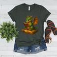 Reading Dragon Shirt For Bookish Teacher Librarian Bookworm Women's Heather T-Shirt Heather Forest Reading Dragon Shirt For Bookish Teacher Librarian Bookworm Women's Heather T-Shirt Heather Forest
