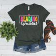 Reading Specialist Back To School Reading Teacher Women's Heather T-Shirt Heather Forest Reading Specialist Back To School Reading Teacher Women's Heather T-Shirt Heather Forest