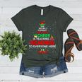 Reading Teacher Christmas Shirt Elf Christmas Cheer For Men Women Women's Heather T-Shirt Heather Forest