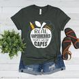 Real Superheroes Wear No Capes Teacher Design Teach Women's Heather T-Shirt Heather Forest Real Superheroes Wear No Capes Teacher Design Teach Women's Heather T-Shirt Heather Forest