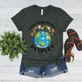 Reduce Reuse Recycle Respect Earth Day Teacher Girl Women Women's Heather T-Shirt Heather Forest Reduce Reuse Recycle Respect Earth Day Teacher Girl Women Women's Heather T-Shirt Heather Forest