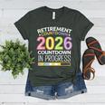 Retirement Class Of 2026 Teacher Countdown Loading Teacher Women's Heather T-Shirt Heather Forest