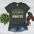 Retro Back To School Women Old Camo Preschool Teacher Women's Heather T-Shirt Heather Forest Retro Back To School Women Old Camo Preschool Teacher Women's Heather T-Shirt Heather Forest