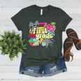 Retro First Grade Teacher Disco Ball Coquette Back To School Women's Heather T-Shirt Heather Forest