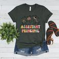 Retro Floral Assistant Principal Shirt For Teachers Day Women's Heather T-Shirt Heather Forest