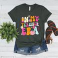 Retro Groovy In My Teaching Era Best Teacher Appreciation Women's Heather T-Shirt Heather Forest