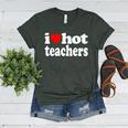 Retro I Love Hot Teachers Vintage I Heart Hot Teacher Men Women Girls Kids Women's Heather T-Shirt Heather Forest
