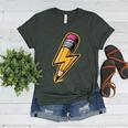 Retro Pencil Pencil Back To School Teacher Student Women's Heather T-Shirt Heather Forest