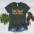 Retro Preschool Cute Dinosaur Preschool Teacher Kids Boys Women's Heather T-Shirt Heather Forest Retro Preschool Cute Dinosaur Preschool Teacher Kids Boys Women's Heather T-Shirt Heather Forest
