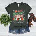 Retro Sleighing Math Problems Santa Math Teacher Christmas Women's Heather T-Shirt Heather Forest Retro Sleighing Math Problems Santa Math Teacher Christmas Women's Heather T-Shirt Heather Forest