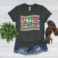 Retro Special Education Squad Groovy Dream Team SPED Teacher Women's Heather T-Shirt Heather Forest Retro Special Education Squad Groovy Dream Team SPED Teacher Women's Heather T-Shirt Heather Forest