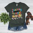 Retro Teaching Future Leaders Groovy Teacher Back To School Women's Heather T-Shirt Heather Forest