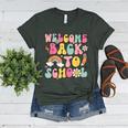 Retro Welcome Back To School Teacher Appreciation Boys Girls Women's Heather T-Shirt Heather Forest Retro Welcome Back To School Teacher Appreciation Boys Girls Women's Heather T-Shirt Heather Forest