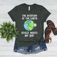 Rotation Of The Earth Makes My Day Science Teacher Earth Day Women's Heather T-Shirt Heather Forest