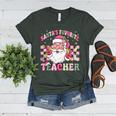 Santa's Favorite Teacher Groovy Christmas Teacher Boys Girls Women's Heather T-Shirt Heather Forest Santa's Favorite Teacher Groovy Christmas Teacher Boys Girls Women's Heather T-Shirt Heather Forest