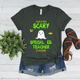 Scary Special Education Ed Teacher Costume Halloween Easy Women's Heather T-Shirt Heather Forest