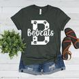 School Spirit Mascot Bobcats Back To School Teacher Student Women's Heather T-Shirt Heather Forest School Spirit Mascot Bobcats Back To School Teacher Student Women's Heather T-Shirt Heather Forest