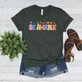 Se Amable Be Kind In Spanish Groovy Teacher Flowers Women's Heather T-Shirt Heather Forest Se Amable Be Kind In Spanish Groovy Teacher Flowers Women's Heather T-Shirt Heather Forest