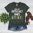 These Are Times Difficult Music Teacher Band Men Women Women's Heather T-Shirt Heather Forest