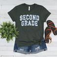 Second Grade Floral Blue Back To School 2nd Grade Teacher Women's Heather T-Shirt Heather Forest Second Grade Floral Blue Back To School 2nd Grade Teacher Women's Heather T-Shirt Heather Forest