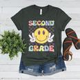 Second Grade Teachers Boys Girls Smile Face 2nd Grade Team Women's Heather T-Shirt Heather Forest