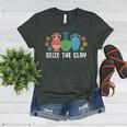 Seize The Clay Pottery Teacher Ceramics Potter Maker Women's Heather T-Shirt Heather Forest Seize The Clay Pottery Teacher Ceramics Potter Maker Women's Heather T-Shirt Heather Forest