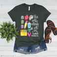 She Works Willingly With Her Hands Proverbs Daycare Teacher Men Women Women's Heather T-Shirt Heather Forest