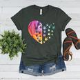 Sign Language Heart ASL For Deaf Teacher Women's Heather T-Shirt Heather Forest Sign Language Heart ASL For Deaf Teacher Women's Heather T-Shirt Heather Forest