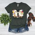 Silly Goose Spooky Teacher Halloween Cute Goosebumps Women's Heather T-Shirt Heather Forest