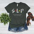 SLP Teacher Shirts Speech Language Pathologist Women's Heather T-Shirt Heather Forest