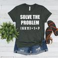 Solve The Problem Math Teacher Joke 67 Six Seven Meme Women's Heather T-Shirt Heather Forest Solve The Problem Math Teacher Joke 67 Six Seven Meme Women's Heather T-Shirt Heather Forest