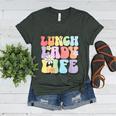 Soul Bleach Teacher Staff First Day Of School Last Hugs & High Fives Lunch Lady Vibes Blue Classic Fit Women's Heather T-Shirt Heather Forest Soul Bleach Teacher Staff First Day Of School Last Hugs & High Fives Lunch Lady Vibes Blue Classic Fit Women's Heather T-Shirt Heather Forest