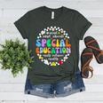 Special Education Teacher SPED Squad Team Kids Men Groovy Women's Heather T-Shirt Heather Forest