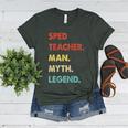 Sped Teacher Man Myth Legend Women's Heather T-Shirt Heather Forest