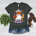 Spooky Para Crew Ghost Halloween Paraprofessional Teacher Women's Heather T-Shirt Heather Forest