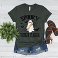 Spooky Toddler Teacher Halloween School Women's Heather T-Shirt Heather Forest Spooky Toddler Teacher Halloween School Women's Heather T-Shirt Heather Forest