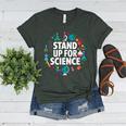 Stand Up For Science STEM Advocacy Pro Scientific Teacher Women's Heather T-Shirt Heather Forest
