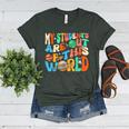My Students Are Out Of This World Space Groovy Teacher Women's Heather T-Shirt Heather Forest