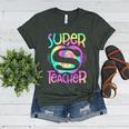 Super Teacher Back To School Apple Tie Dye First Day Women's Heather T-Shirt Heather Forest Super Teacher Back To School Apple Tie Dye First Day Women's Heather T-Shirt Heather Forest