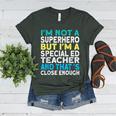 Superhero & Special Education Teacher Men Women Women's Heather T-Shirt Heather Forest