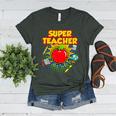 Superhero Teacher Appreciation Teaching Tee Women's Heather T-Shirt Heather Forest