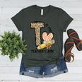 T Is For Teacher’s Aide Back To First Day Of School Leopard Men Women Girls Kids Women's Heather T-Shirt Heather Forest T Is For Teacher’s Aide Back To First Day Of School Leopard Men Women Girls Kids Women's Heather T-Shirt Heather Forest