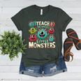 I Teach The Cutest Little Monsters Teacher Halloween Outfit Women's Heather T-Shirt Heather Forest I Teach The Cutest Little Monsters Teacher Halloween Outfit Women's Heather T-Shirt Heather Forest