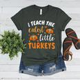 I Teach The Cutest Little Turkeys For Teacher Thanksgiving Women's Heather T-Shirt Heather Forest I Teach The Cutest Little Turkeys For Teacher Thanksgiving Women's Heather T-Shirt Heather Forest